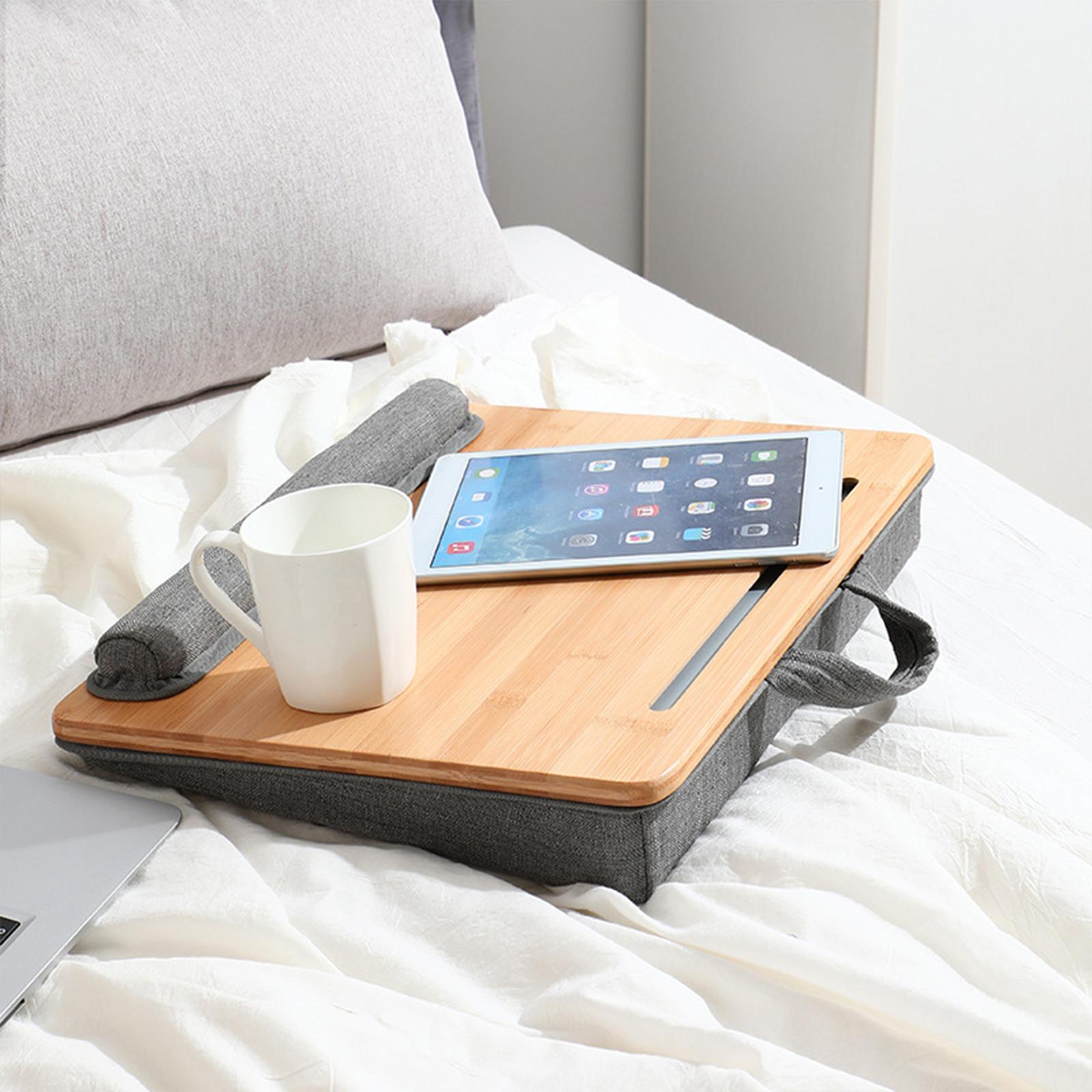 Laptop Accessories Officeworks - โต๊ะวางแล็ปท็อปแบบพกพา พร้อมที่รองข้อมือ อุปกรณ์สำนักงานเพื่อสุขภาพ ใช้ได้กับเตียง โซฟา รถ