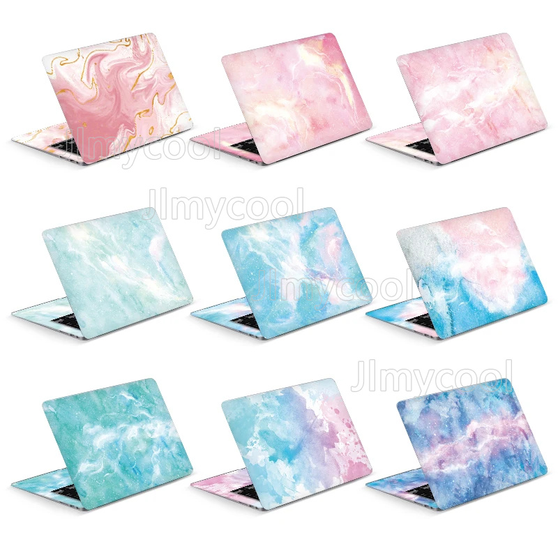 Laptop Accessories Pink - สติกเกอร์ติดแล็ปท็อปแบบกันน้ำลายสีน้ำ วัสดุ PVC สำหรับตกแต่ง ขนาด 13