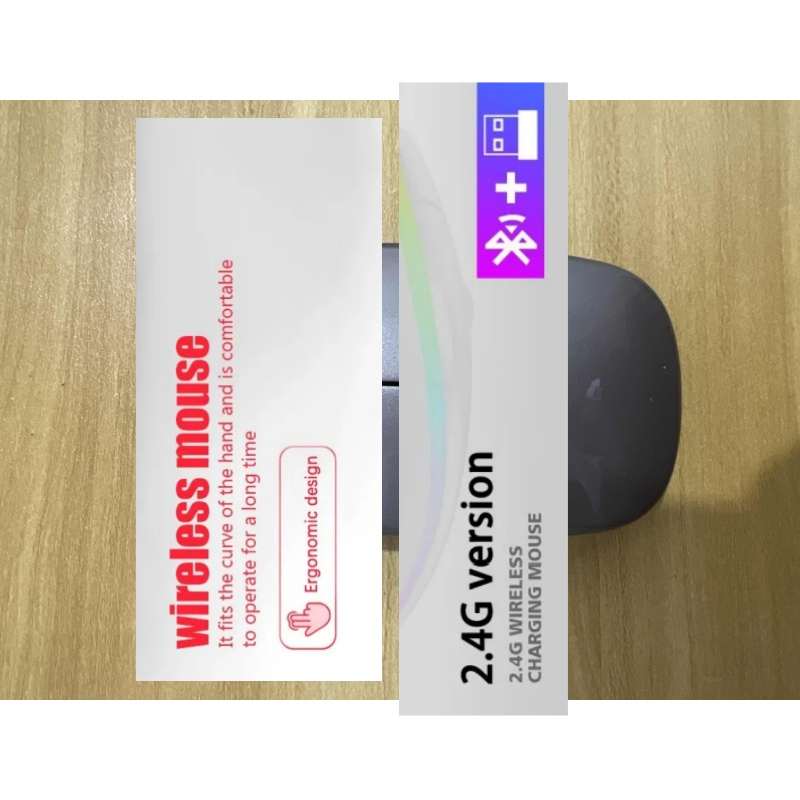 Laptop Accessories Rgb - เมาส์ไร้สายบลูทูธแบบสองโหมด ดีไซน์ตามหลักสรีรศาสตร์ พร้อมไฟ RGB สำหรับเล่นเกมและทำงาน รองรับการชาร์จไฟ