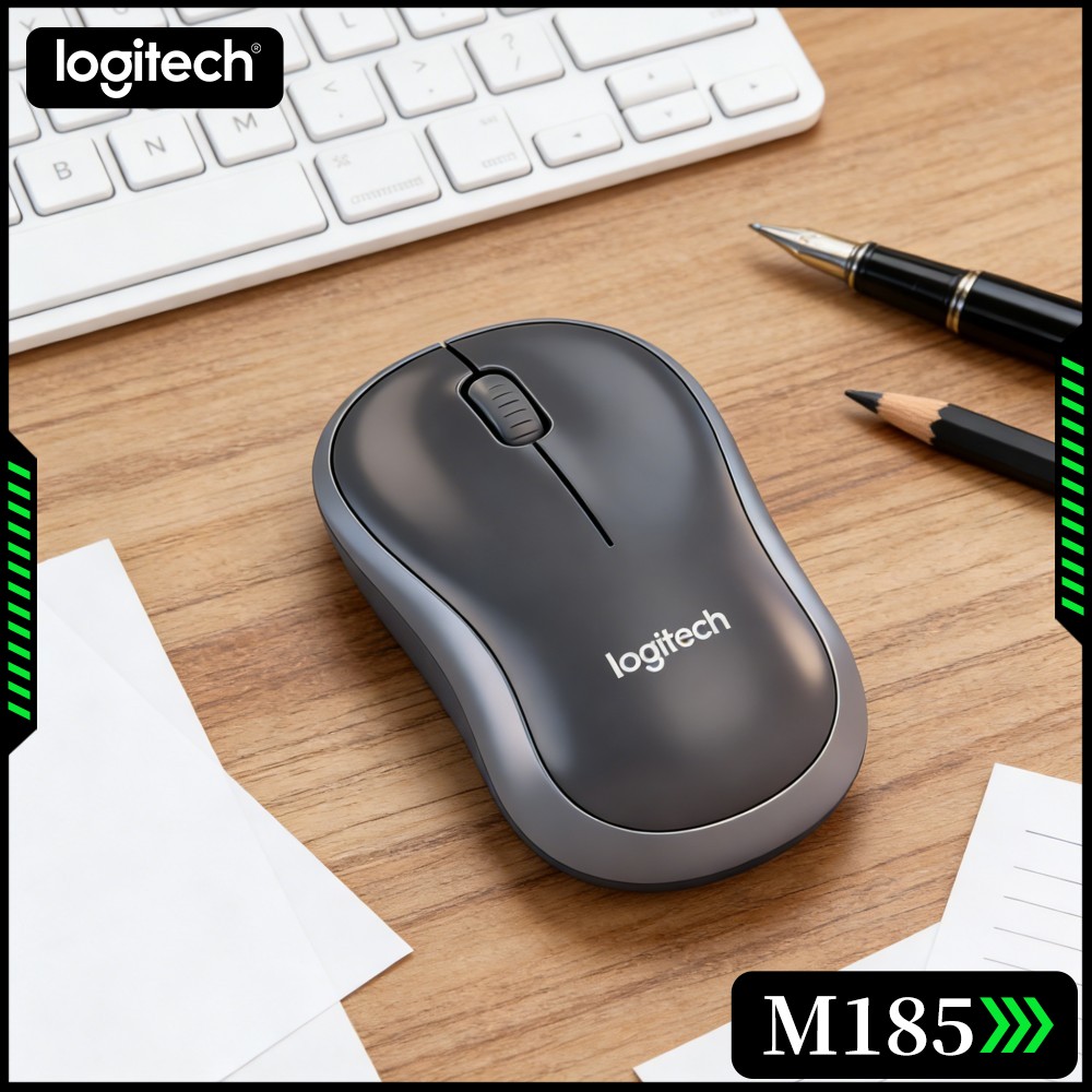 Laptop Accessories Officeworks - เมาส์ไร้สาย Logitech M185 อุปกรณ์เสริมสำหรับห้องอ่านหนังสือ สำนักงาน และบ้าน