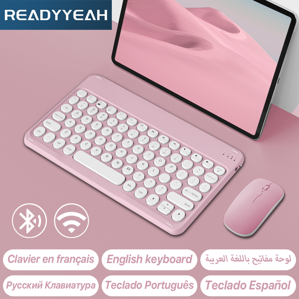 Laptop Accessories Combo - คีย์บอร์ดและเมาส์ไร้สายสำหรับ Apple Samsung คีย์บอร์ดบลูทูธสำหรับ iPad iPhone