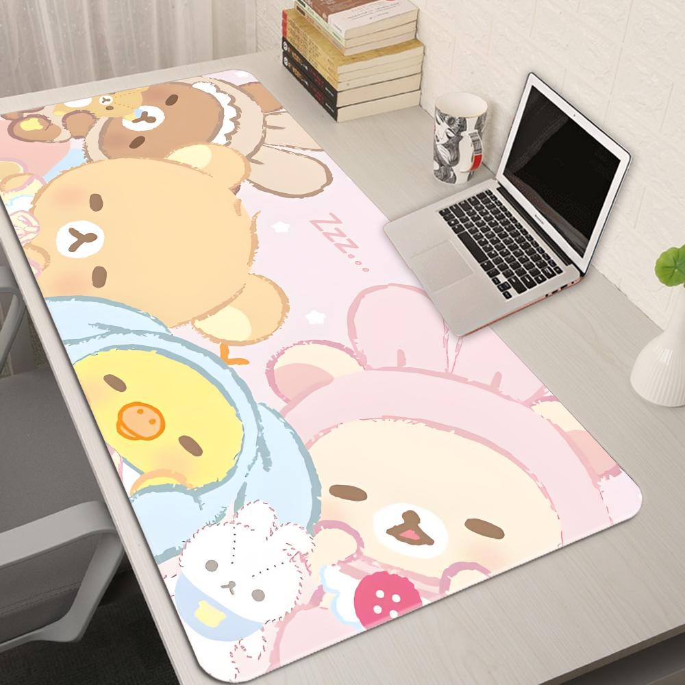 Laptop Accessories Pink - แผ่นรองเมาส์การ์ตูนสีชมพูขนาด XXL ลายอนิเมะน่ารัก สำหรับคีย์บอร์ด แล็ปท็อป เกมมิ่ง
