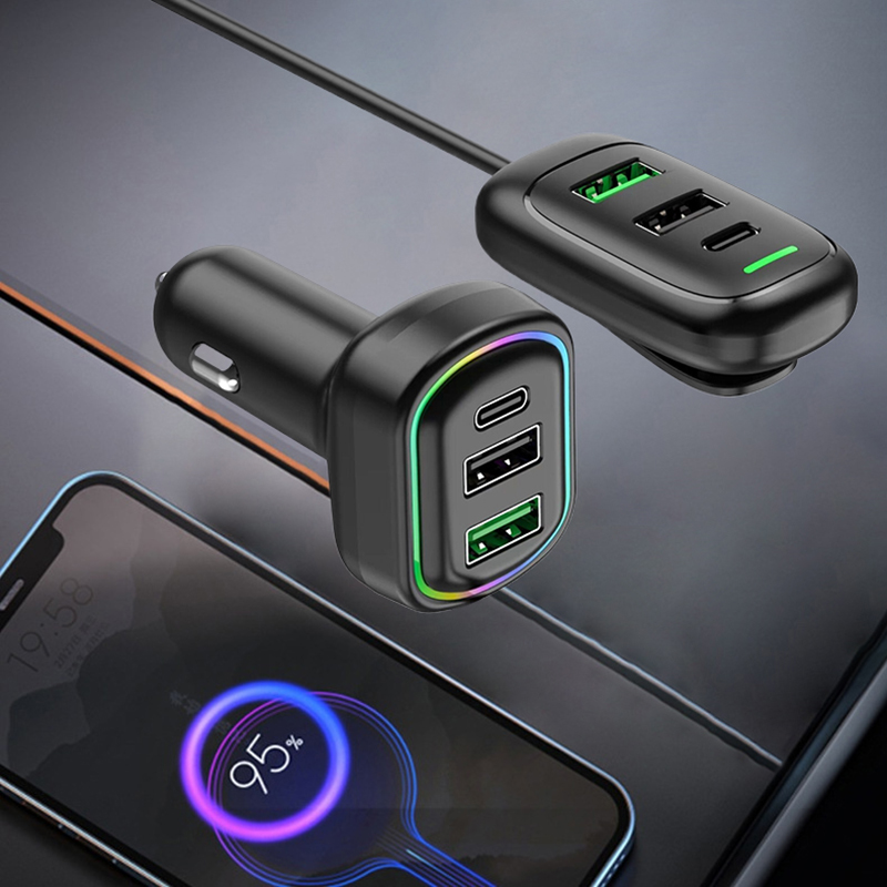 Laptop Accessories Rgb - 6 พอร์ต USB Type-C ด้านหน้าและด้านหลัง Car