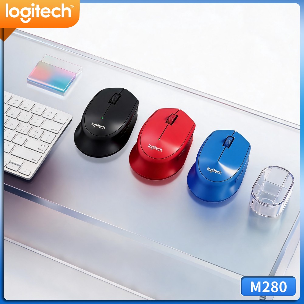 Laptop Accessories Officeworks - อุปกรณ์เสริมคอมพิวเตอร์สำนักงาน เมาส์ไร้สาย M280 ประสิทธิภาพสูง ใช้งานได้นาน ตัวชี้เลื่อนลื่นไหล