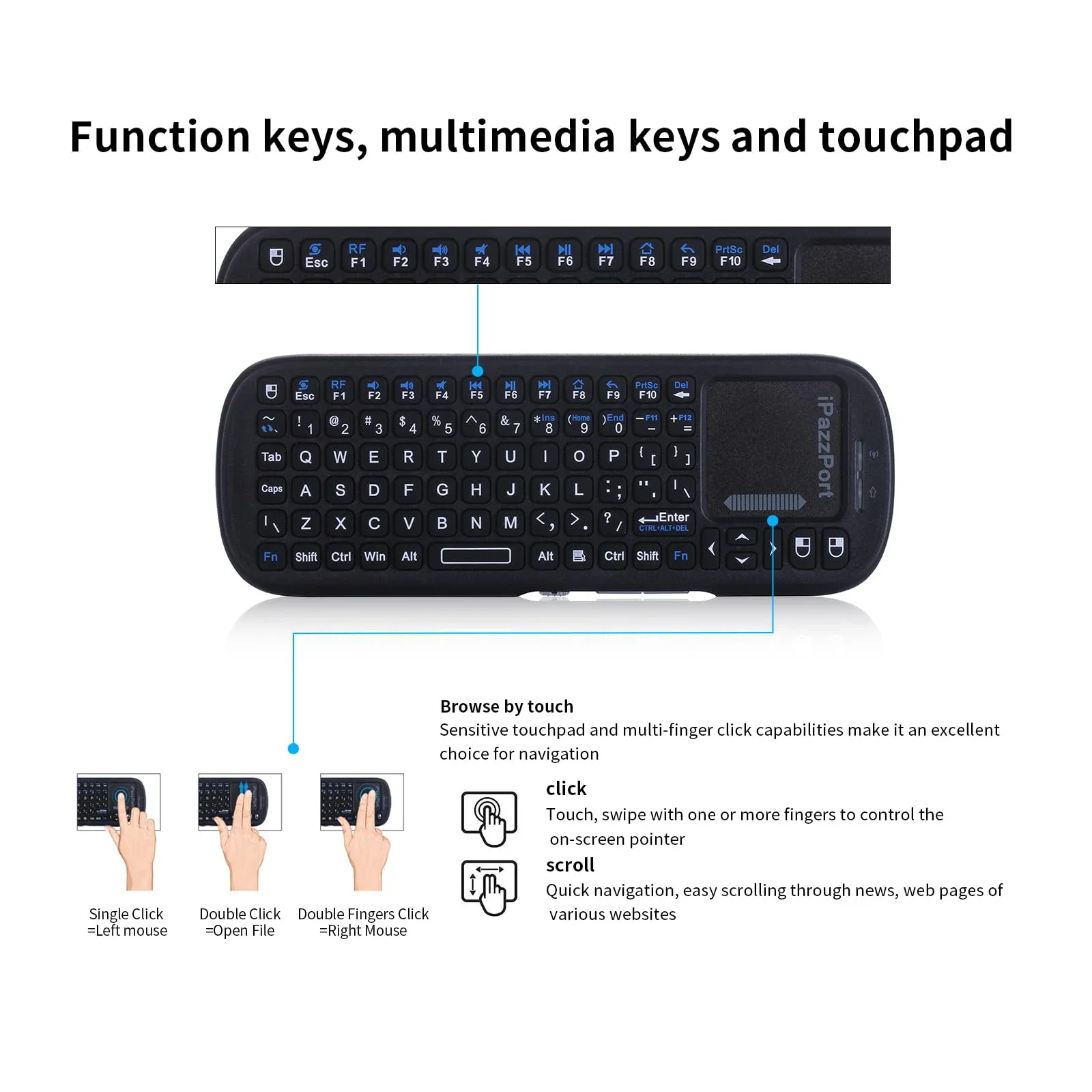ไอพัซพอร์ต มินิ บลูทูธ&คีย์บอร - Laptop Accessories Combo บทวิจารณ์และราคา