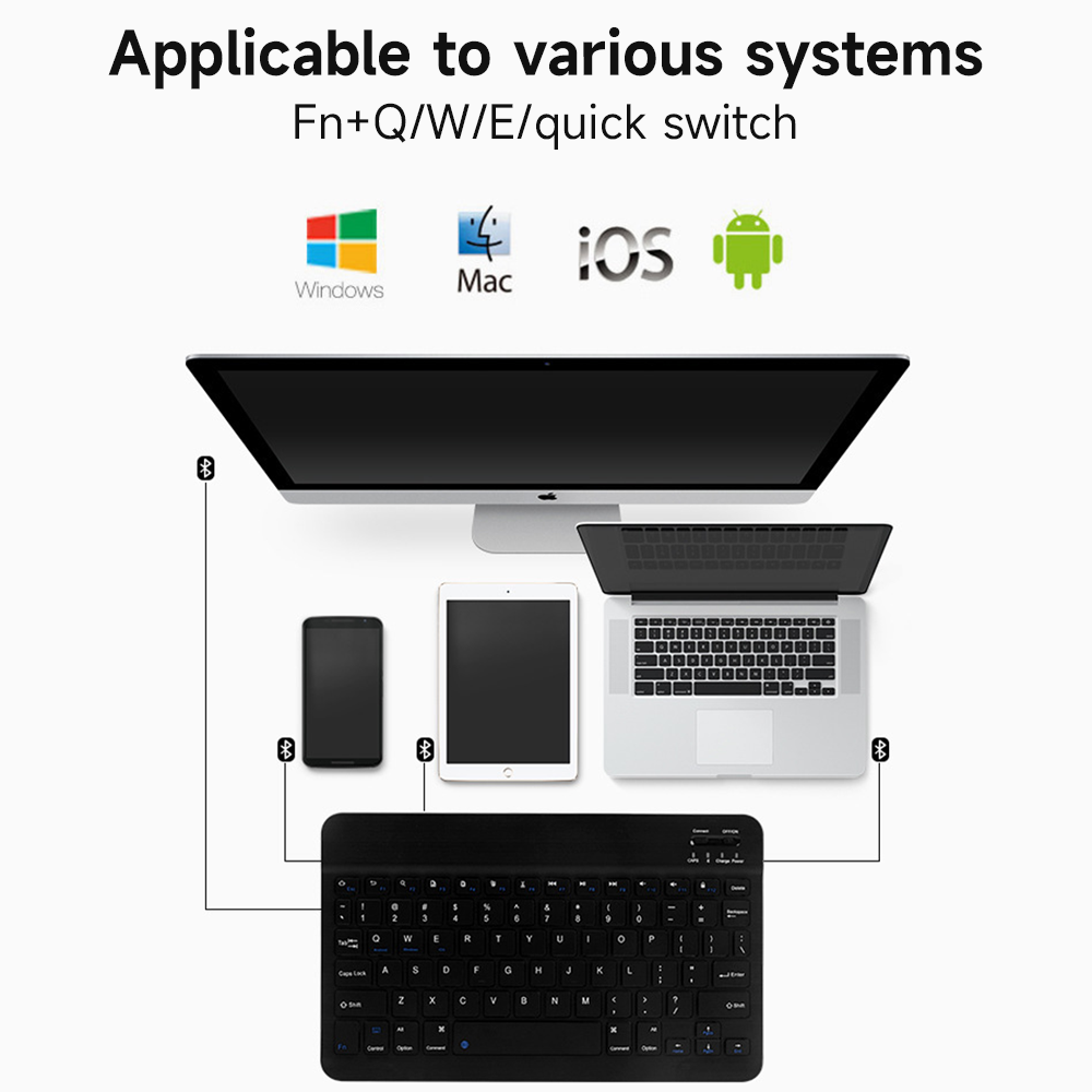 คีย์บอร์ดบลูทูธสำหรับ iOS Andr - Laptop Accessories Combo บทวิจารณ์และราคา