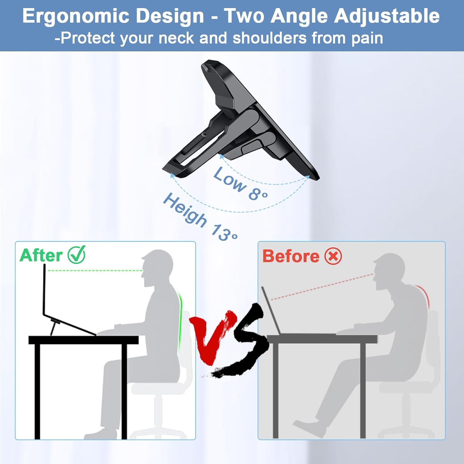 ขาตั้งโน้ตบุ๊กแบบพับได้ 2 ชิ้น - Laptop Stand Riser บทวิจารณ์และราคา
