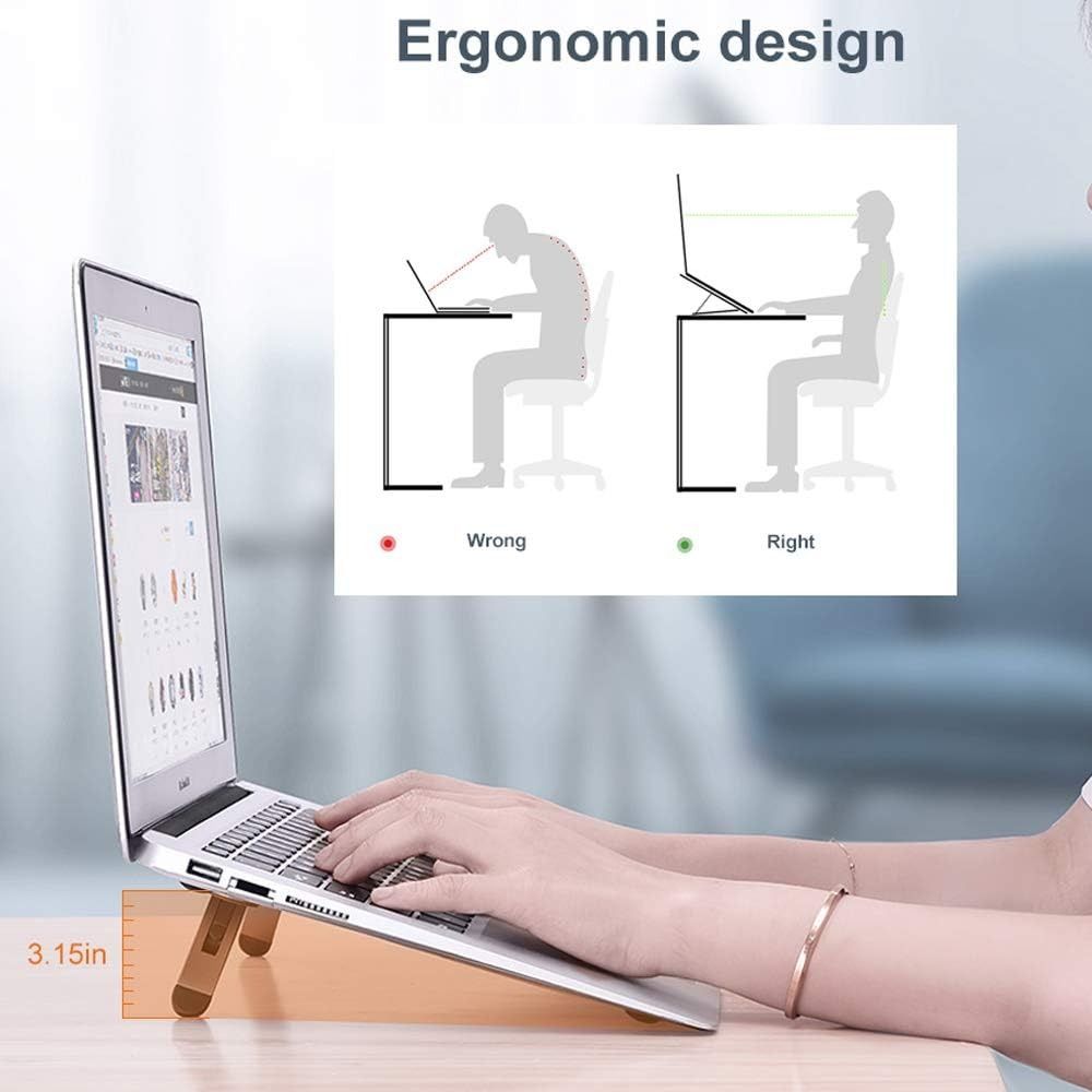 ขาตั้งแล็ปท็อปแบบพับได้ ปรับระ - Laptop Stand Riser บทวิจารณ์และราคา