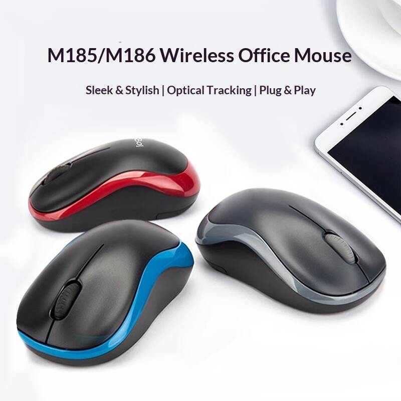 เมาส์ไร้สาย Logitech M185 อุปก - Laptop Accessories Officeworks บทวิจารณ์และราคา