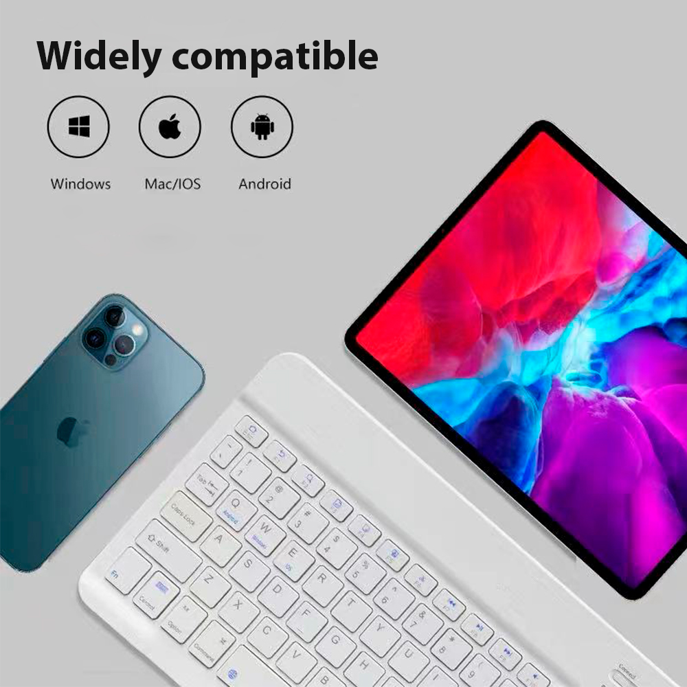 คีย์บอร์ดไร้สาย Bluetooth โทรศ - Laptop Accessories Combo บทวิจารณ์และราคา