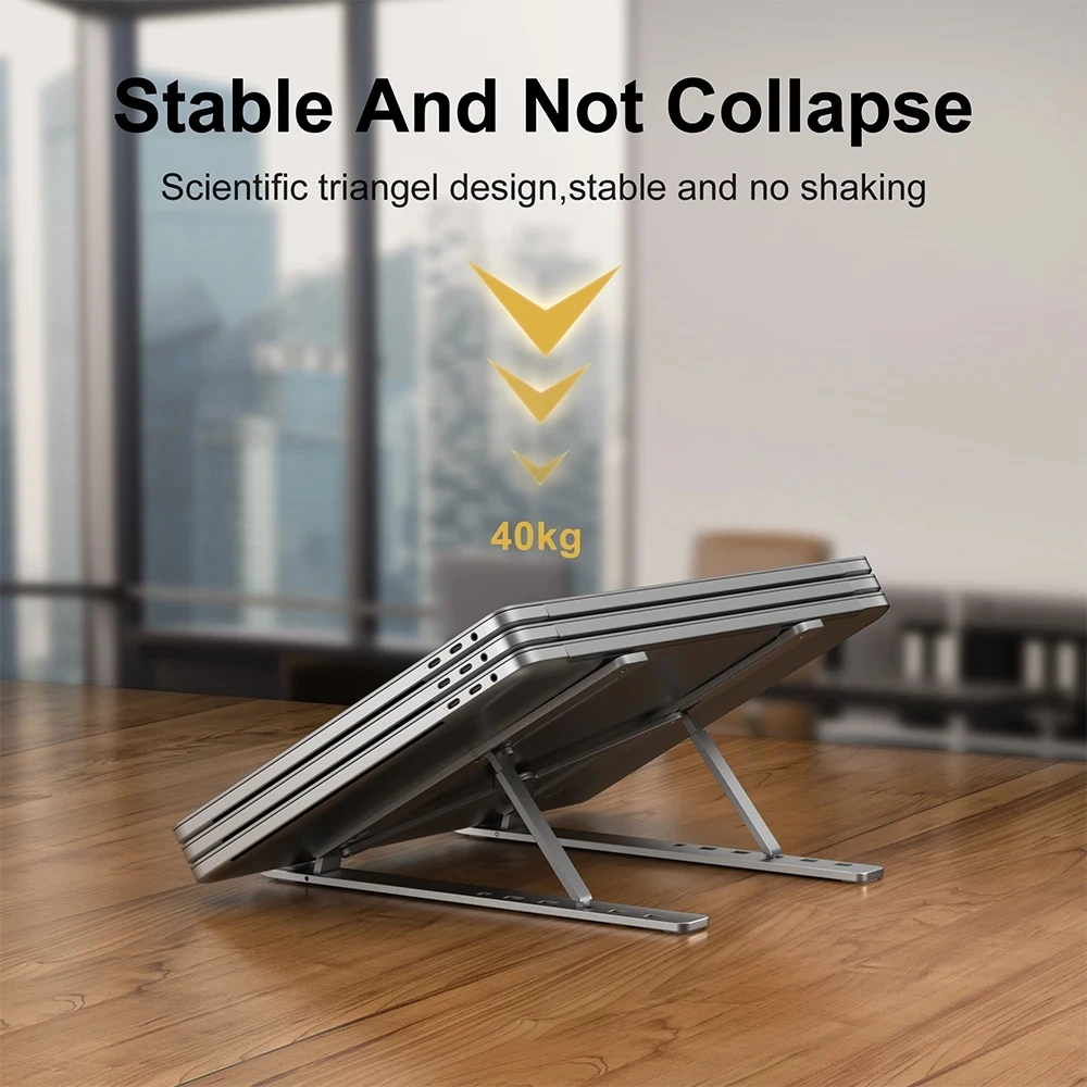 ขาตั้งแล็ปท็อปอลูมิเนียมโน้ตบุ - Laptop Stand Riser บทวิจารณ์และราคา