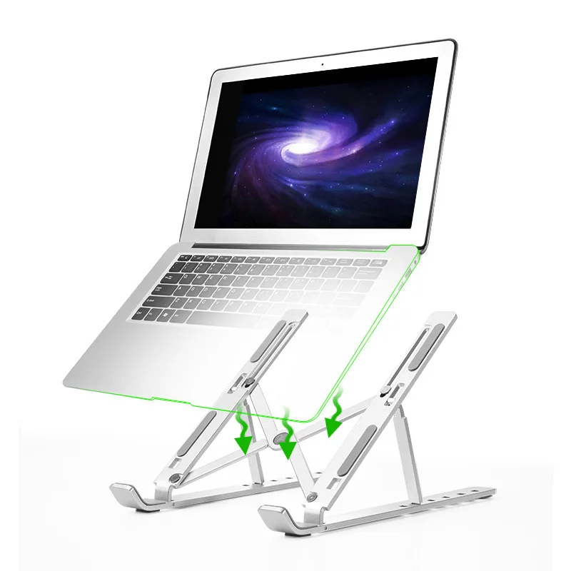 ขาตั้งแล็ปท็อปอลูมิเนียมโน้ตบุ - Laptop Stand Riser บทวิจารณ์และราคา