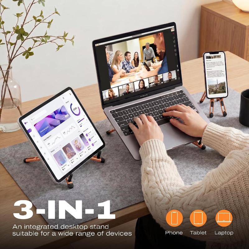 ขาตั้งแม่เหล็กพับได้ 3-in-1 สำ - Laptop Stand Riser บทวิจารณ์และราคา