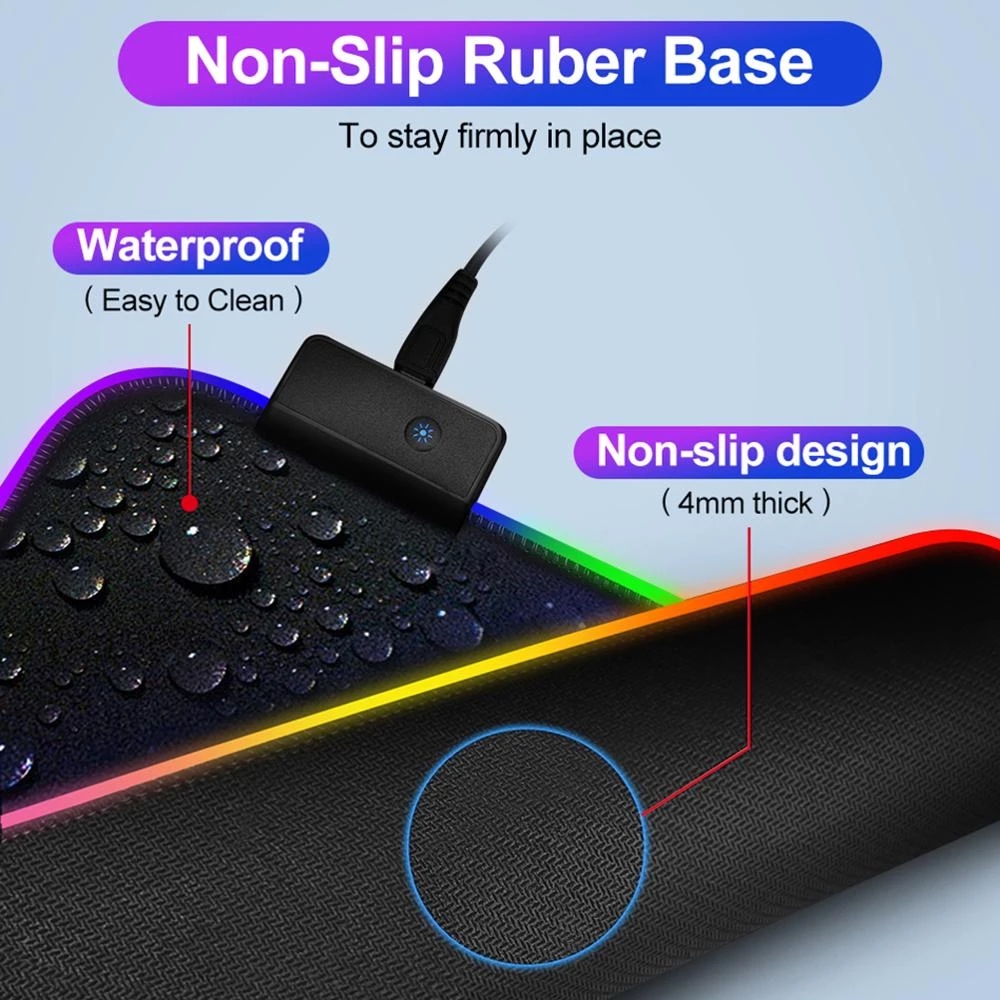 แผ่นรองเมาส์สำหรับเล่นเกม RGB  - Laptop Accessories Rgb บทวิจารณ์และราคา