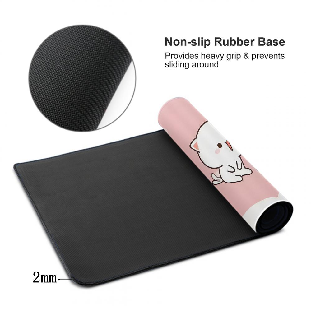 แผ่นรองเมาส์เกมมิ่ง XXL ลายคาว - Laptop Accessories Pink บทวิจารณ์และราคา